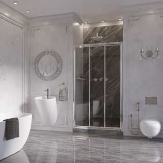 Душевая дверь Ambassador Forsa 17021101NX 100см хром/прозрачное